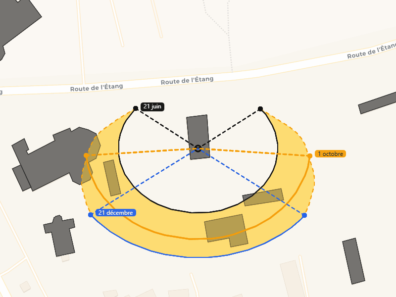 Ombres au fil de la journée